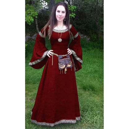 Medieval Gothic Cosplay Costumes for Women Halloween Carnival Fancy Dress Up Party Performance Renaissance Disfraz Hombre
