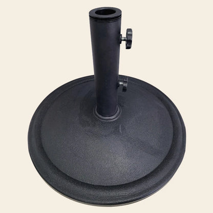 26LB Matte Black Round Umbrella Base for Patio Tables