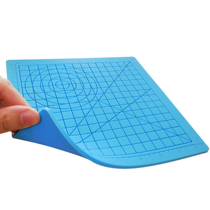 3D Printing Pen Silicone Pad with Basic Template with 2 Silicone Finger Caps 3D Pen Drawing Template Christmas Gift for Kids