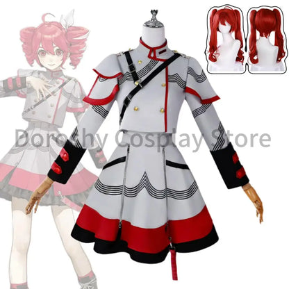 Cosplay Costumes for Kasane Teto From Anime and Game Includes Costume, Wig for Halloween Parties Masquerades and Cosplay Events
