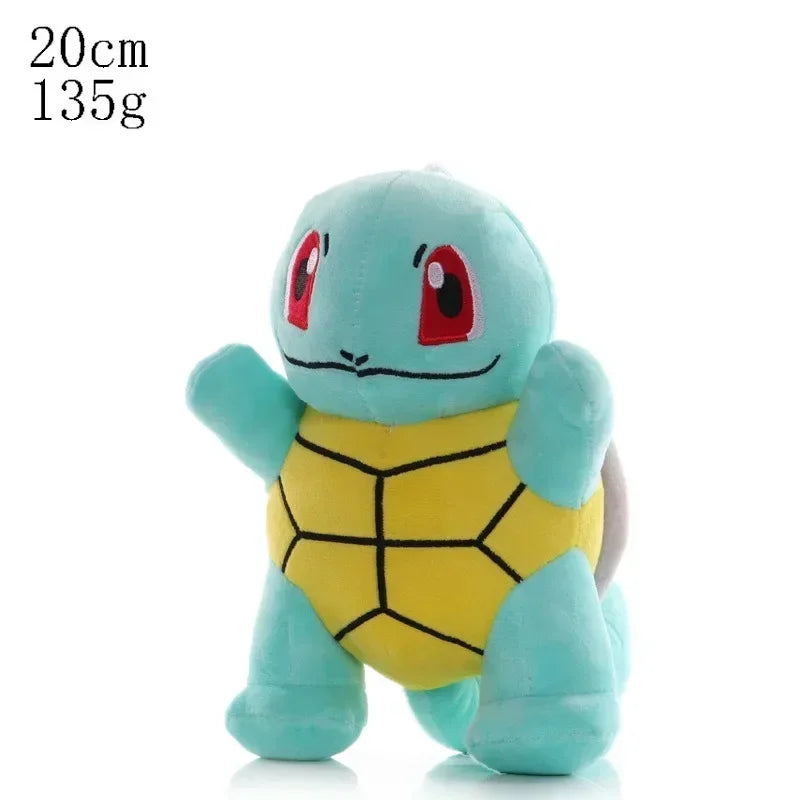 EtherealBe 20cm blue turtle plush with yellow shell and red eyes soft cuddle toy Pokemon plush stuffed animals