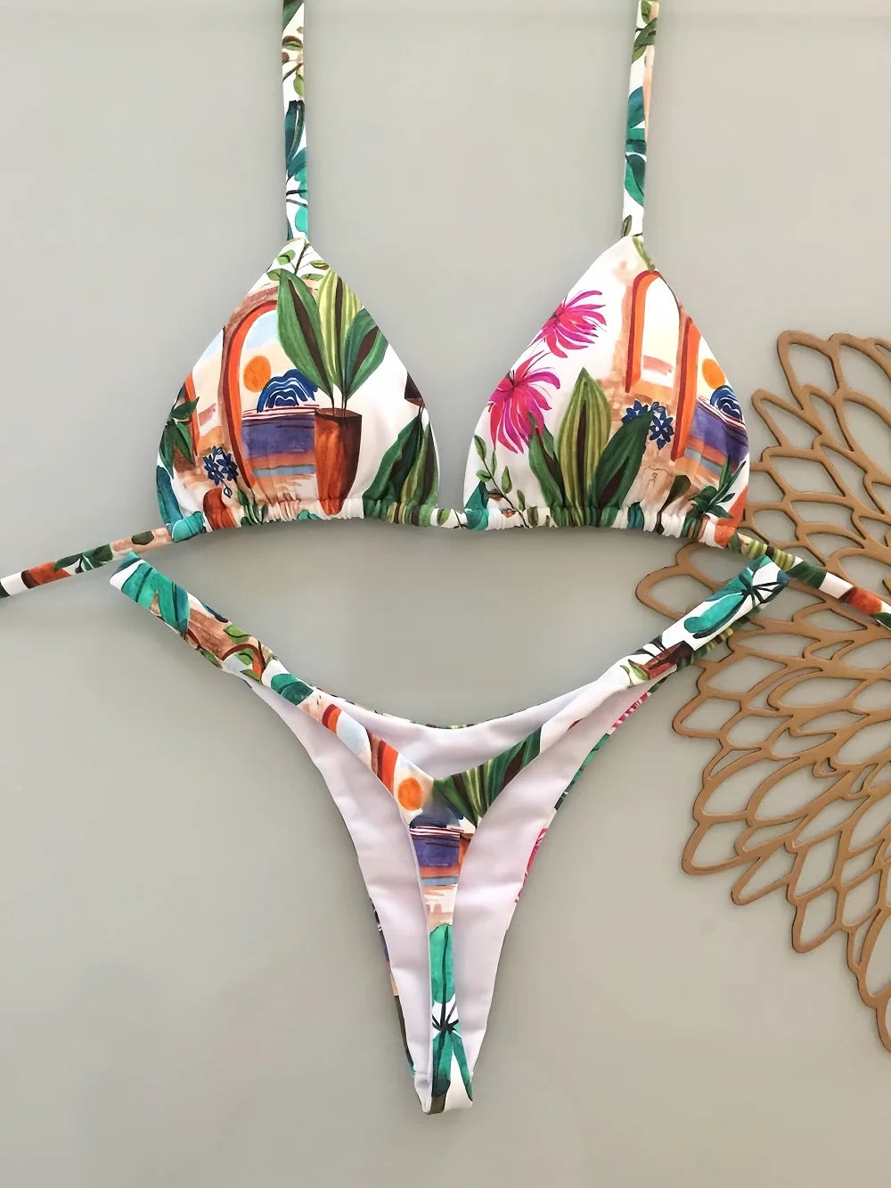 Micro Bikinis 2026 Push Up Women Swimsuits Sexy Swimwear Brazilian Bikini Set Thong Biquini Bead Swimsuit Summer Beachwear