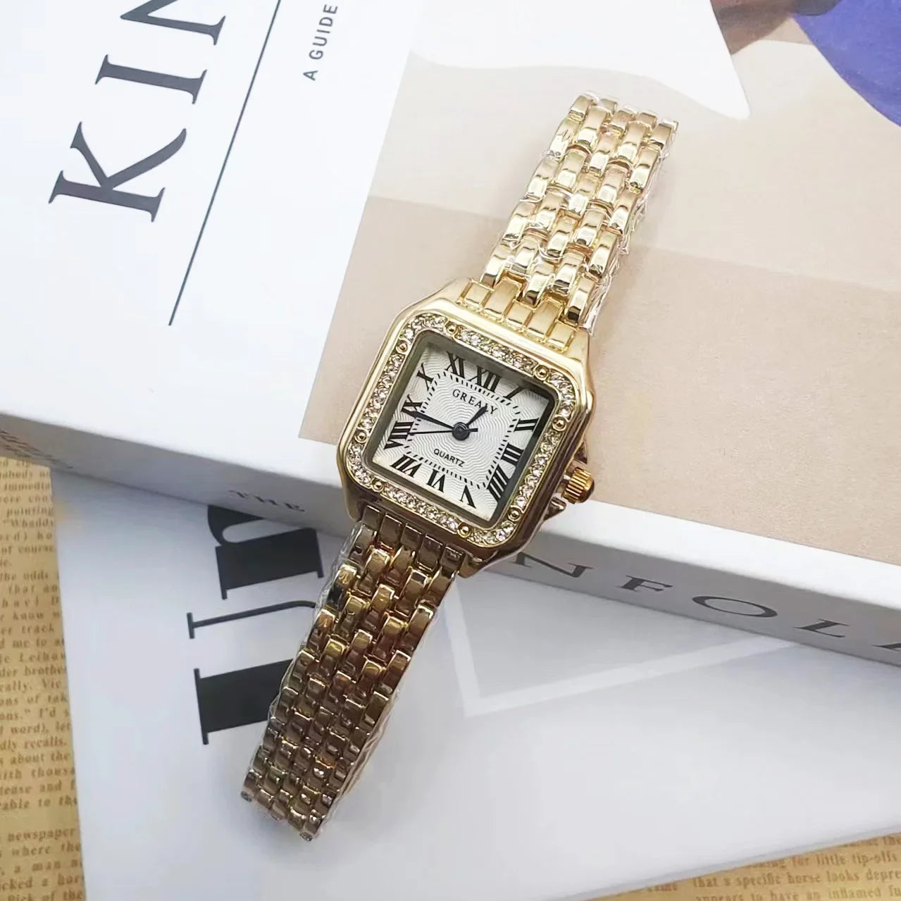 Luxury Fashion Square Women's Watches Brand Ladies Quartz Wristwatch Classic Silver Simple Femme Steel Band relogio feminino