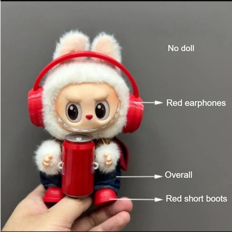 Cartoon Cute Doll Clothing For Labubu Wacky Mart Fried Shrimp Diy Doll Clothing Personalized Dressing Suitable For Labubu V1 V3