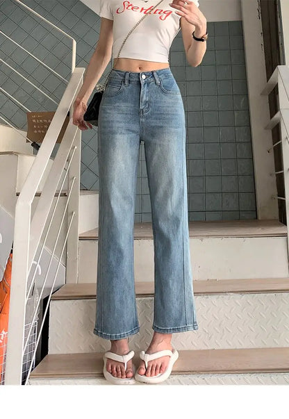 2025 Women  Jean Japan Vintage Style Low-Waisted Slimming Jeans Women's Bell-Bottom Pants Summer Season Fashion Y2K Jeans