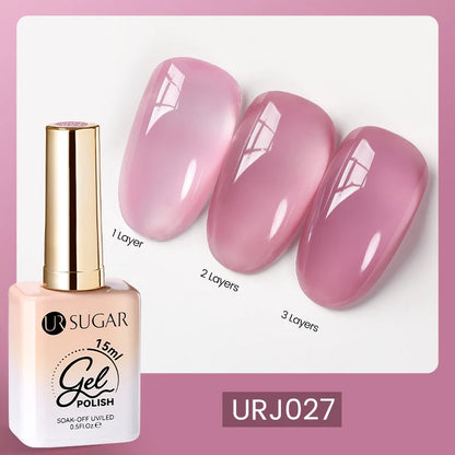 UR SUGAR 15ml Champagne Gold Sliver Reflective Glitter Gel Nail Polish Varnish Semi Permanent Soak Off UV Gel For Manicure Art
