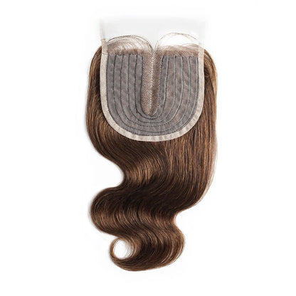 Body Wave 4x1 T Lace Closure Middle Part Transparent Lace Black Brown Honey Blonde Indian Remy Human Hair Bobbi Collection