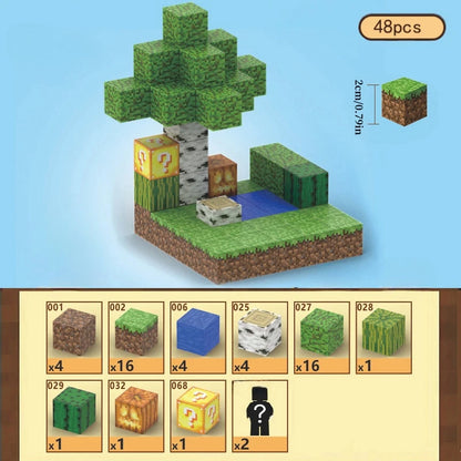 Creative Magnetic Building Block Bricks My World Famous Scene Architectural Set DIY Model Kids Toy Christmas Gifts for Boy Girls