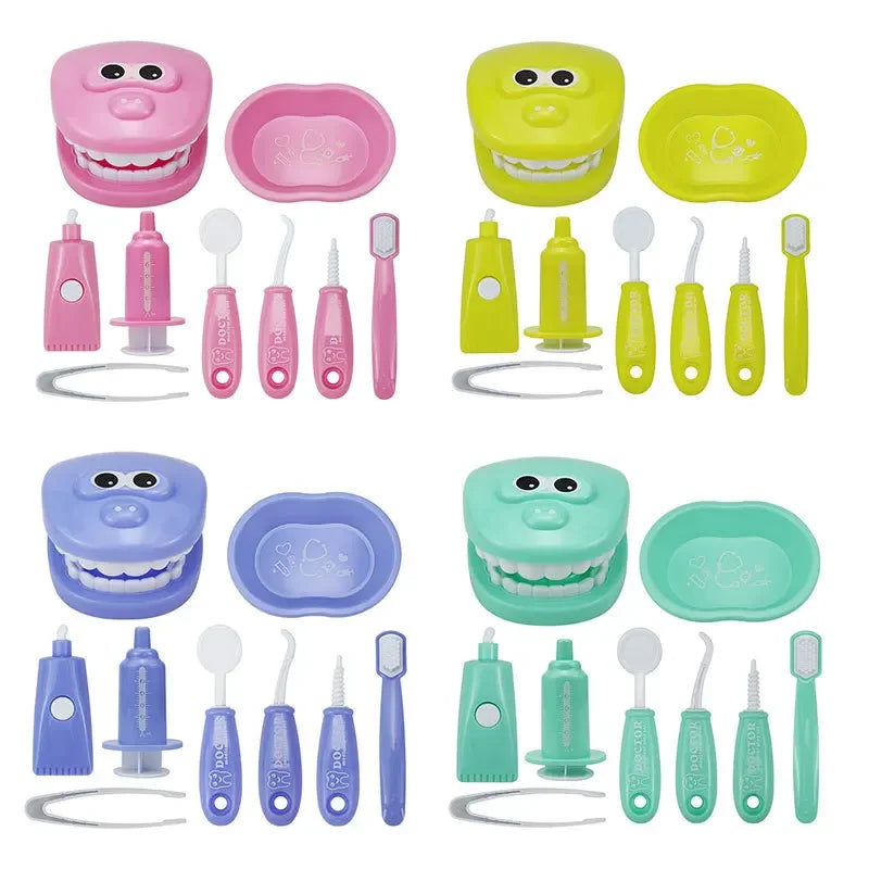 1/9pcs Montessori Educational Toys for Children Early Learning Doctors Role Play Kids Intelligence Brushing Tooth Teaching Aids