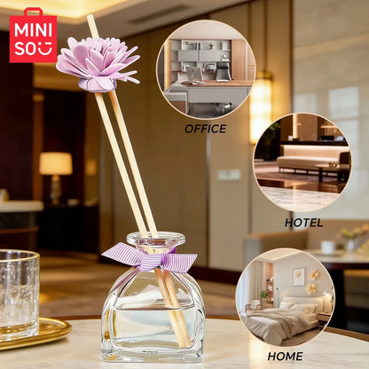 MINISO Minimalist Floral Art Series Non Fire Aromatherapy Gardenia Long lasting Home Air Freshener Decoration Fragrance