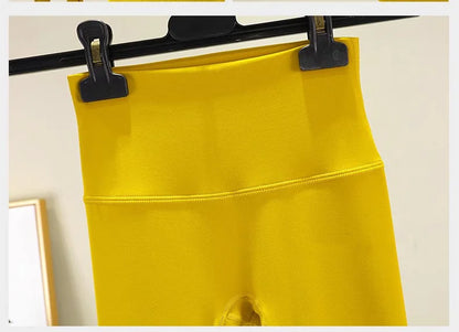 TRY TO BN Women's Tracksuit Yoga Sets Fitness Leggings Sports Bra Naked Sportwear Breathable Workout Two Pieces Suit Gym Clothes