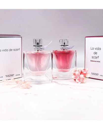 High-Quality Ribbon Women's Perfume Floral Scent Intense Fragrance 50ml Premium Brand Perfume 75ml, Red Elegant Packaging femme