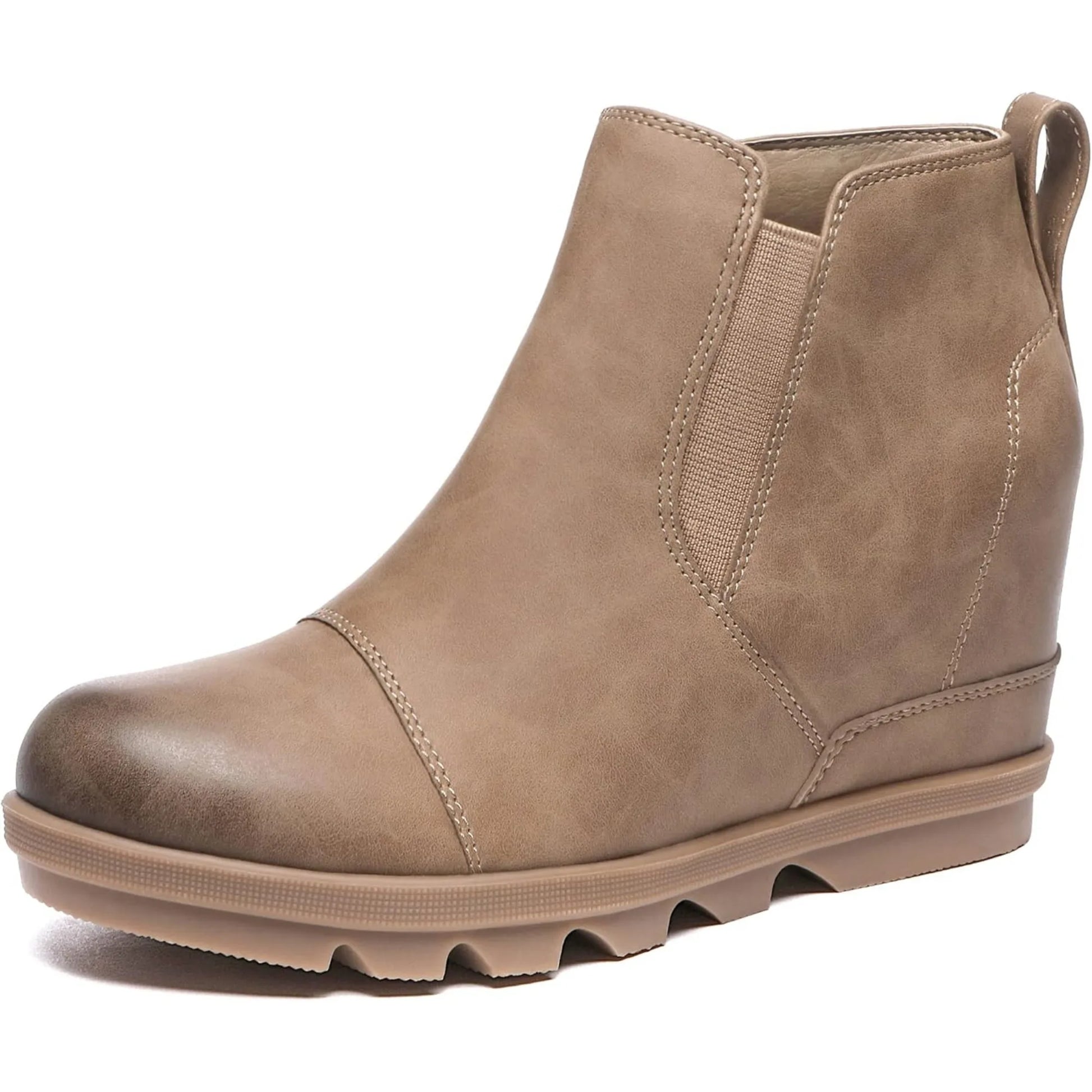EtherealBe leather wedge ankle boots for fall with a stylish design and comfortable sole