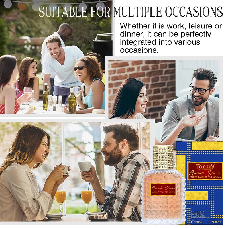 New Women's High-end Perfume Floral Fragrance 50ml Rivet Perfume Fresh Charm Lemon Orange Rose Eau De Toilette Pheromone