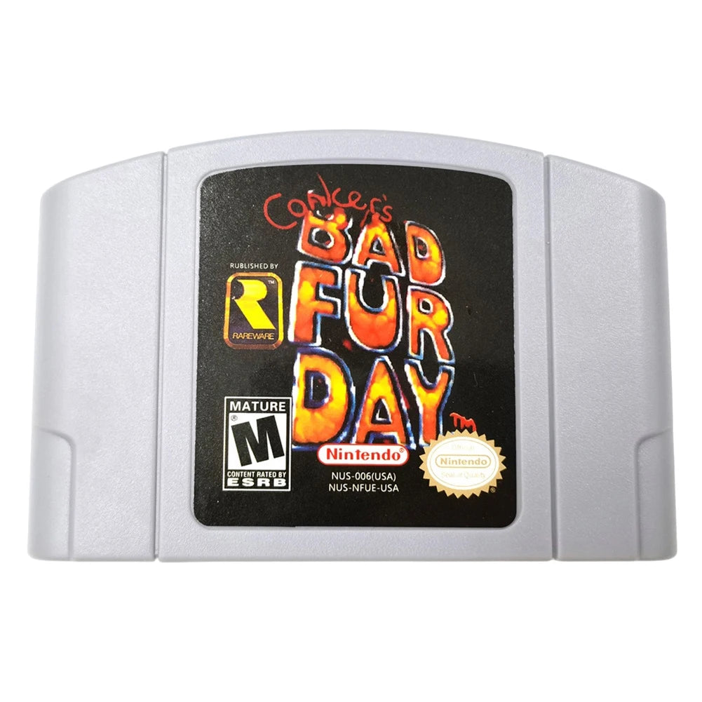 64 Bit Video Game Console US Version Toys Game Collection Cartridge N64 Series Kart Party Super Smash Bros Bad Fur Day