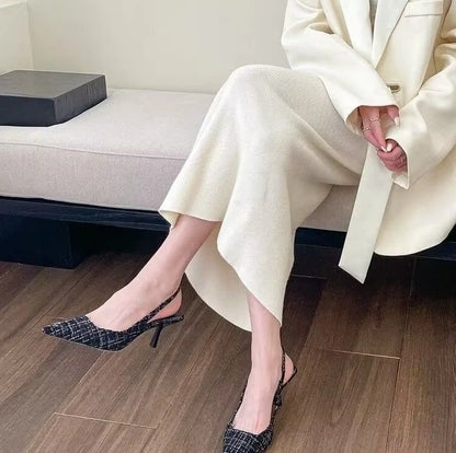 EtherealBe Stylish Black Stilettos for Wide Feet