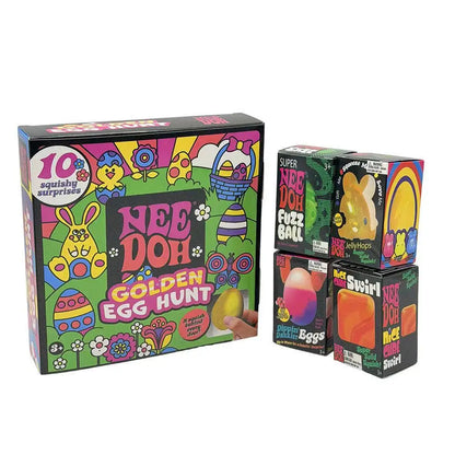 2026 New Needoh Golden Egg Treasure Hunt Box Toy With Squishy Surprise Stress Relief Squeeze Kids' Easter Party Toy
