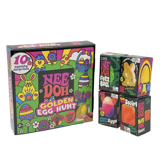 2026 New Needoh Golden Egg Treasure Hunt Box Toy With Squishy Surprise Stress Relief Squeeze Kids' Easter Party Toy