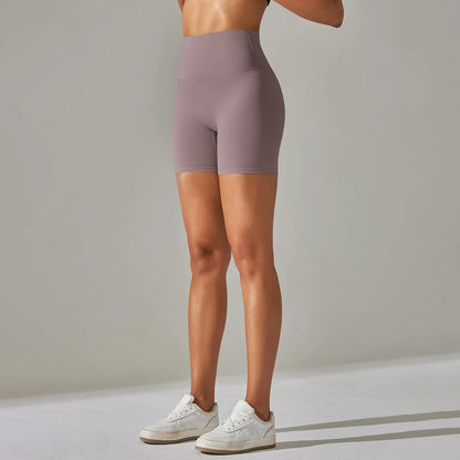 Summer Women Yoga Shorts Naked Feel Sports Shorts  Fitness Tights High Waist Gmy Running Push Up Clothes Workout Cycling Shorts