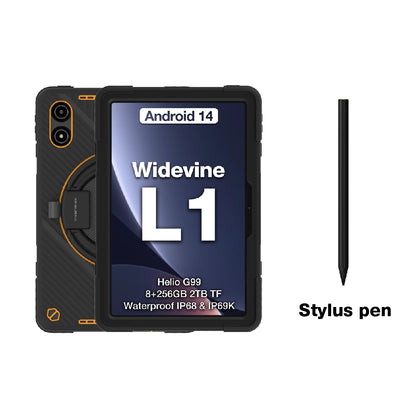 AGM P2 Active 11" FHD Rugged Tablet, IP68 Waterproof/Dustproof, 8GB RAM+256GB, Android 14, G99, Widevine L1 P2W Durable Pad