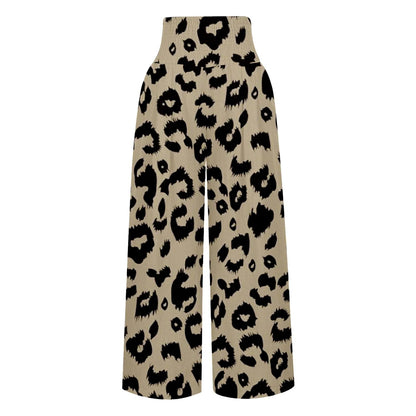 Dot Printed High Waisted Wide Leg Summer Pants For Teen Girls Women Casual Fit Palazzo Pants Beach Trendy Trouses With Pockets