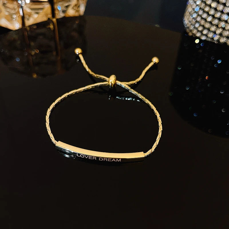 Luxury Blue Zircon 18K Gold Plated Women's Bracelet 2023 New Fashion Retro Zircon Bracelet Wedding Party Jewelry Gift