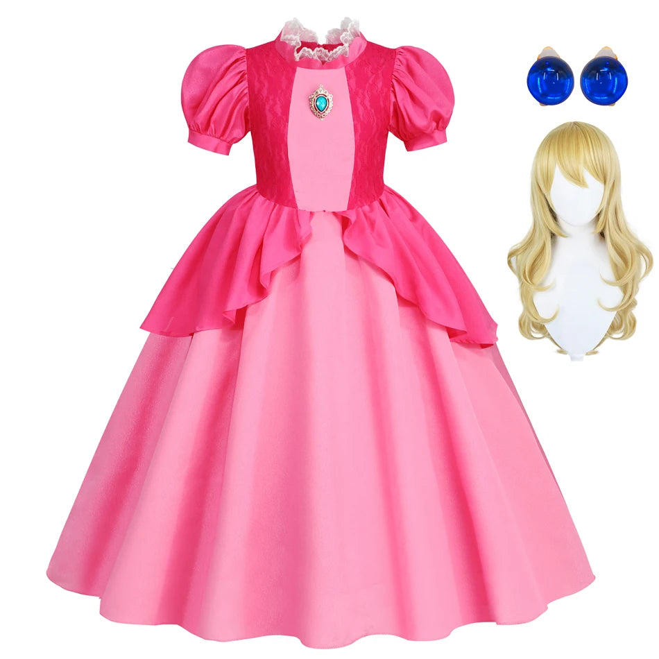 EtherealBe Peach Princess Halloween Costume for Kids