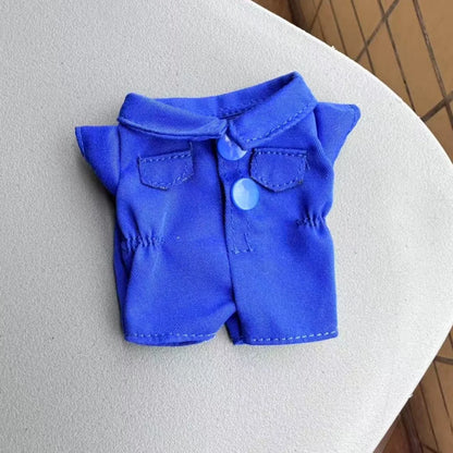 Clothes For Labubu 17cm Outfit Accessories for The Monster Korea Kpop Labubu Idol V1 V2 V3 Commando Jacket Clothing Pendant Mp5