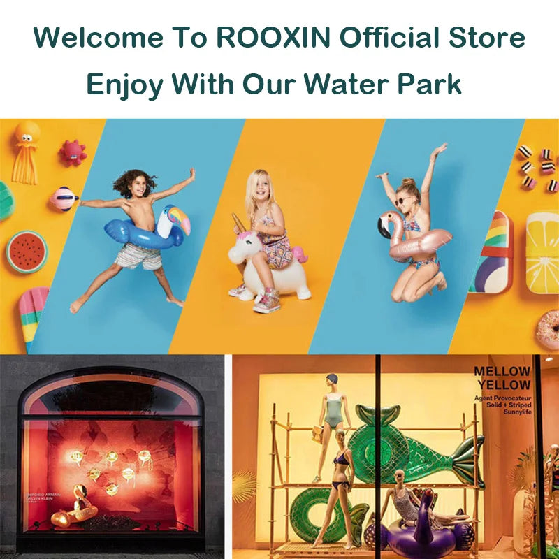 ROOXIN Inflatable Swim Ring Tube Baby Kid's Swimming Circle Pool Float Seat Beach Water Play Equipment