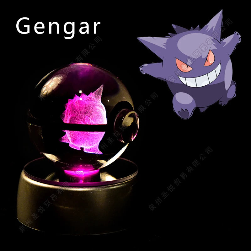 EtherealBe Pokemon 3D Crystal Ball Night Light