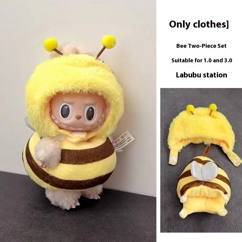 For Labubu Clothes Wacky Mart  Friend Shrimp Handmade Clothing Anime Peripheral Customization Accessories Labubu V1 V3
