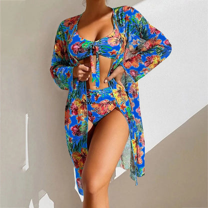 2025 Separate Swimsuits Tankini Set Female Swimwear Sports Beach Wear 3 Piece Bikini Set Cover Up Swimsuit With Shorts 비키니