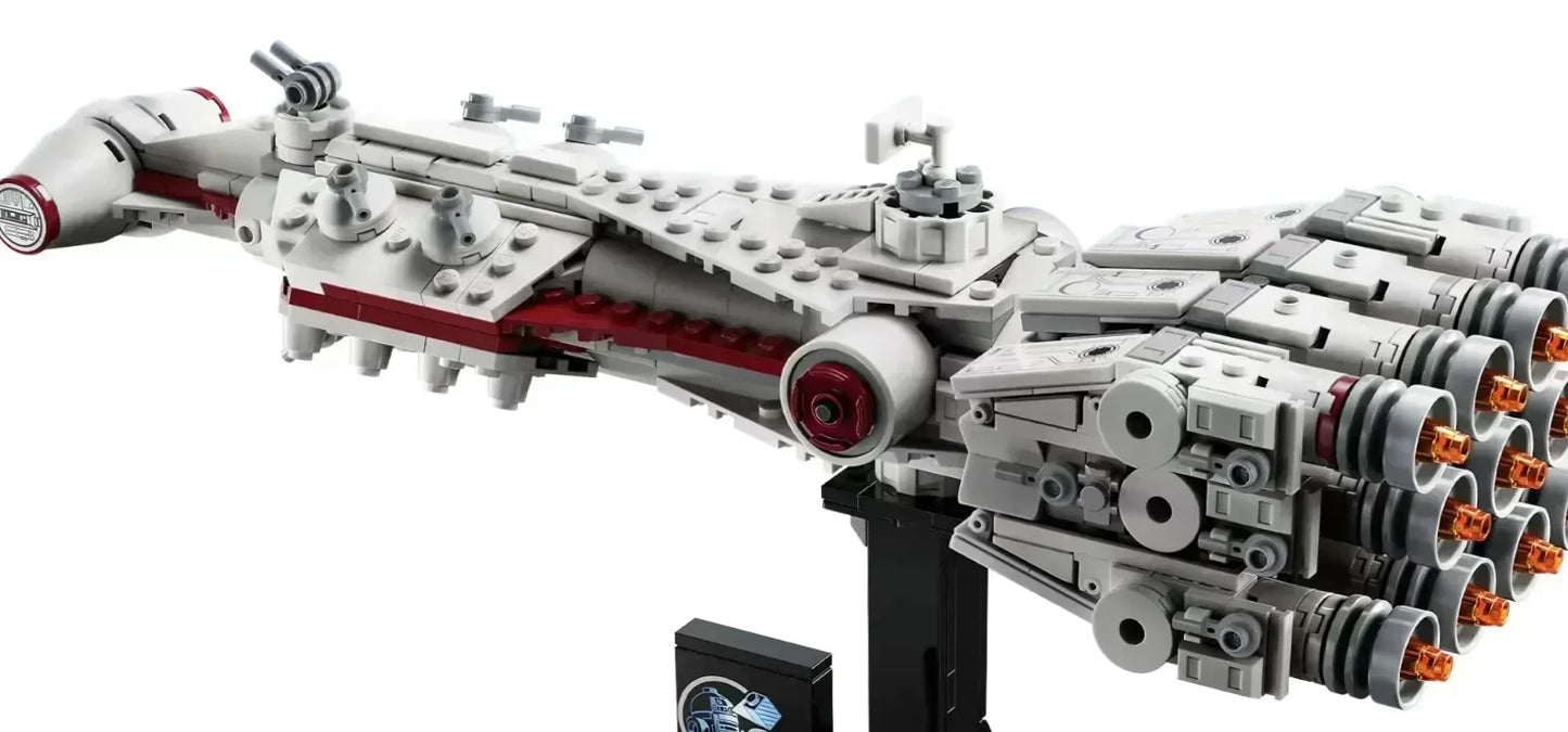 Hot Toys Classic Movie Spaceship Set Star Compatible 75376 Model Tantive IV Building Blocks Bricks For Kids Adult Birthday Gifts