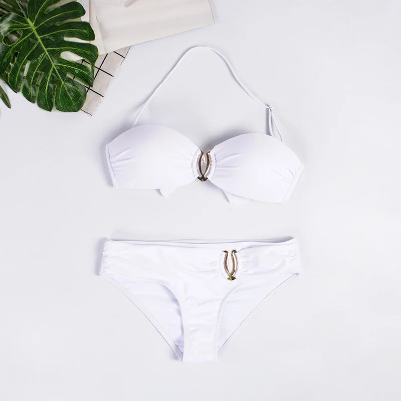 New Sexy Bikinis Swimsuits Women Swimwear Push Up For Female Beach Swimming Wear Bathing Suits Brazilian Bikini Set Pool Bather