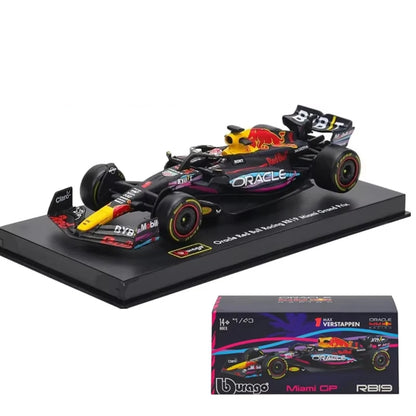Bburago 1:43 Red Bull F1 Rb19 Las Vegas Miami 1 Verstappen 11 Perez Alloy Scaled Die-Cast Car Model Toys Collection Kid Gift