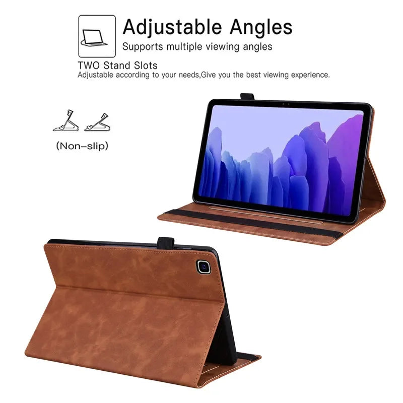 Coque For Samsung Tab A9 Plus 11" Tablet Case Luxury PU Leather Wallet Cover For Galaxy Tab A9+ SM-X210 SM-X215 SM-X216B Funda