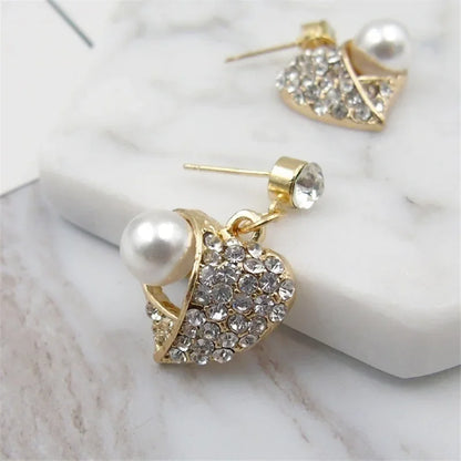 Women's fashion peach pearl jewelry set