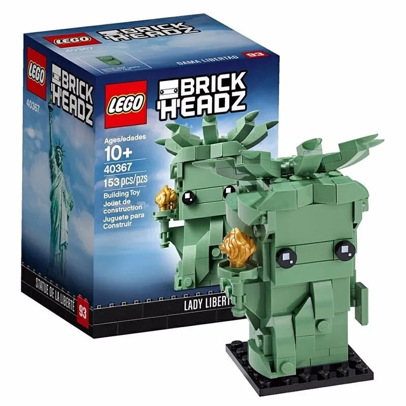 Lego Block Square Head Series 40367 40378 40421 40443 Statue of Liberty Square Children's Toy Gifts