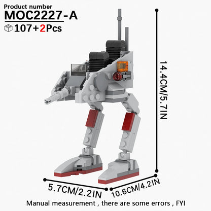 EtherealBe STEM gift for kids building kit featuring a detailed robot model with 107 pieces