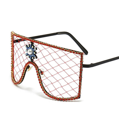 Luxury Diamonds Steampunk Sun Glasses Women Men Oversized Rhinestone Spectacles DIY Trends Personality Eyewear De Sol Oculos