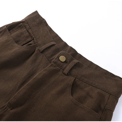 Vintage Solid Denim Jacket Pants Sets Women O-neck Single Breasted Long Sleeve Coat Wide Leg Trousers 2025 Jeans Outfits Street