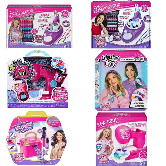 Cool Maker 2-in-1 KumiKreator Necklace & Friendship Bracelet Maker Activity Children's Toy Girl Hair Extension Maker Fashion Toy