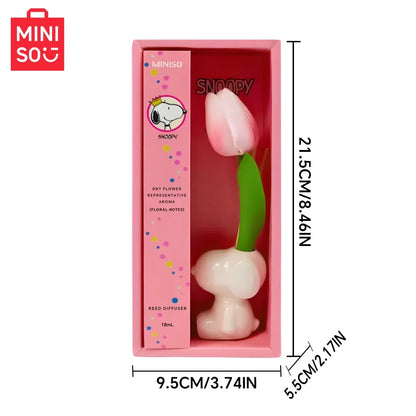 Miniso Snoopy Joint Flameless Home Fragrance Room Flameless Freesia Jasmine Fragrance Oil Diffuser Stick Home Room Air Freshener
