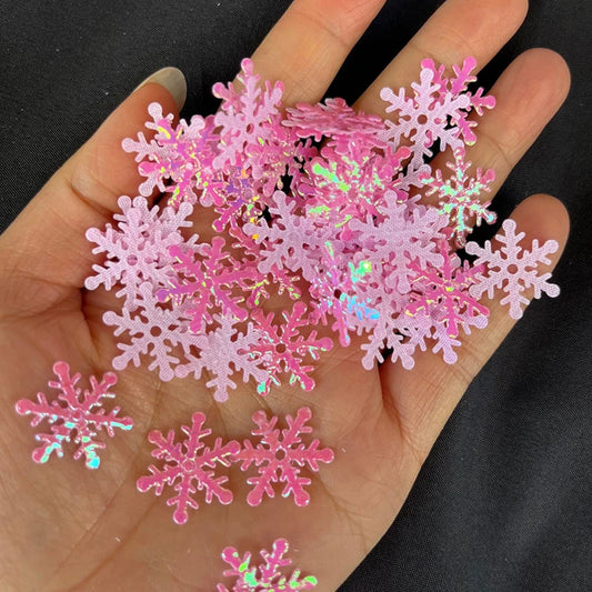 200/300pcs Paper Colorful Snowflake Christmas Decorations DIY Craft For Home Christmas Party Decoration New Year Gifts Navidad