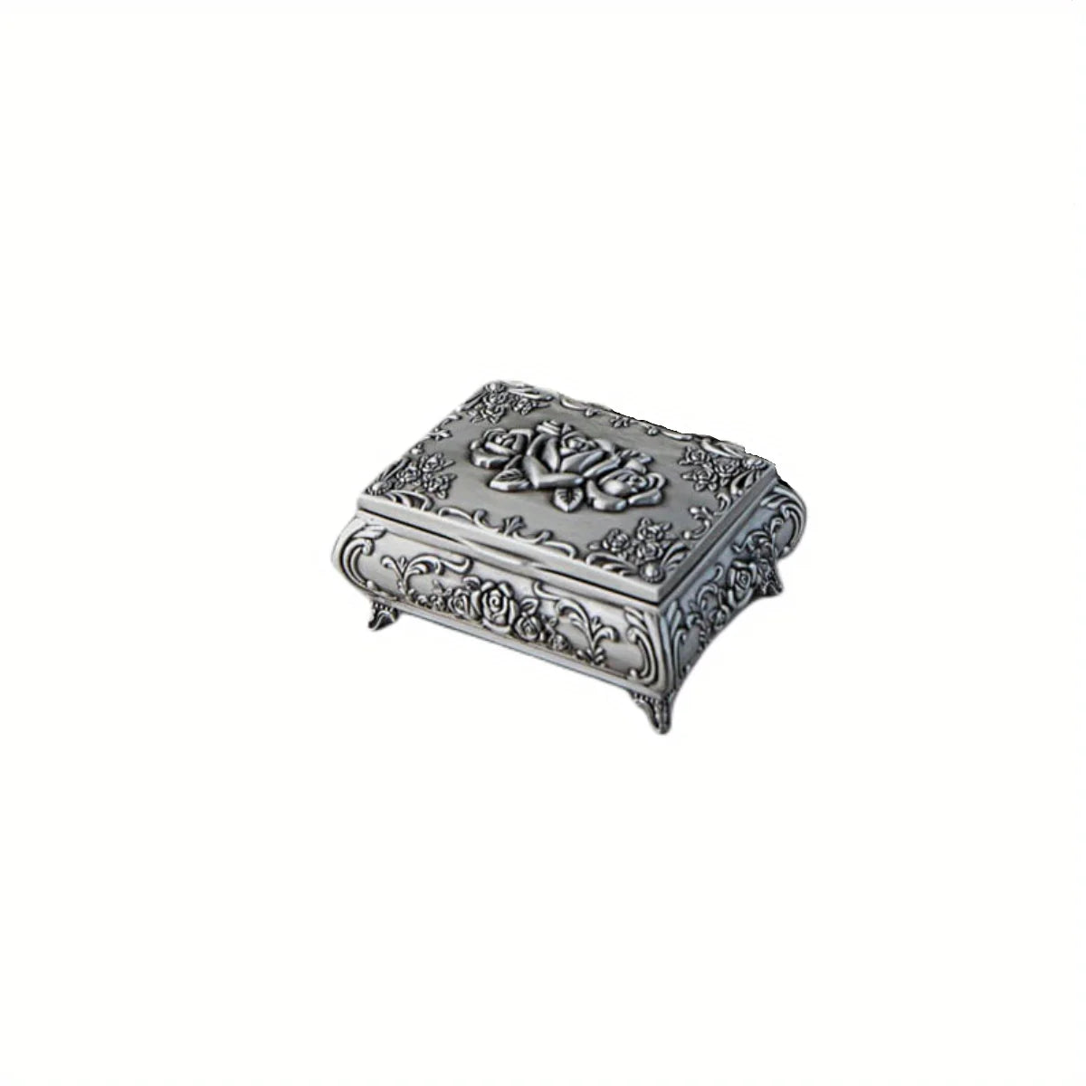 1pc Creative Jewelry Storage Box, High-end Large Capacity Jewelry Box, Three-dimensional Lock Buckle Jewelry Box, Art Box