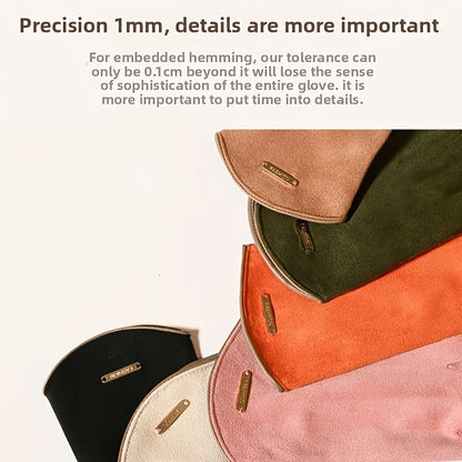 Winter Gloves for Women-Touchscreen Suede Leather Glove with Warm Fleece Lining Gifts