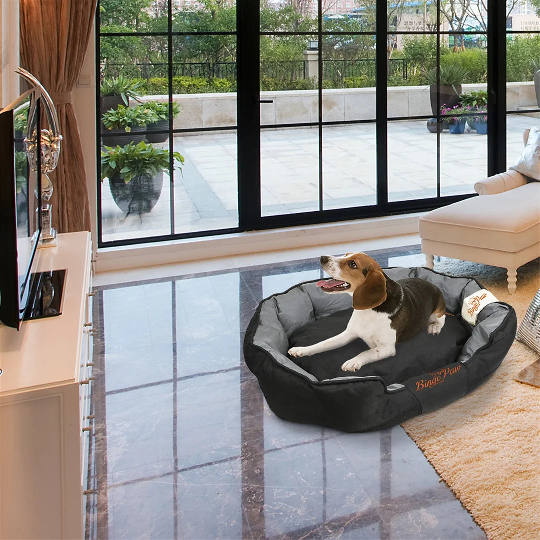 BingoPaw Large Soft Dog Bed with Removable Cushion Waterproof Sofa Dog Pet Bedding Scratch Prevention Oxford Cover