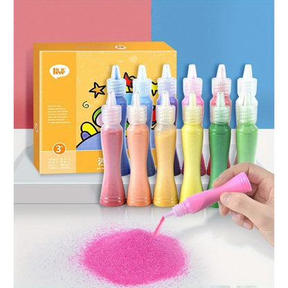 Sand Painting Children Colored Sand Boys And Girls Baby Handmade Diy Production,  Scraping Art Sand Painting Set Toys