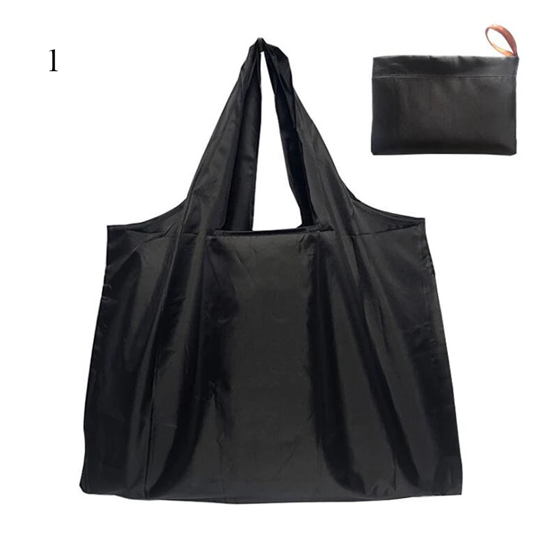 Foldable Large Shopping Storage Bags For Groceries Recyclable Grocery Tote Pouch Eco-Friendly Heavy Duty Washable Shopper Bag