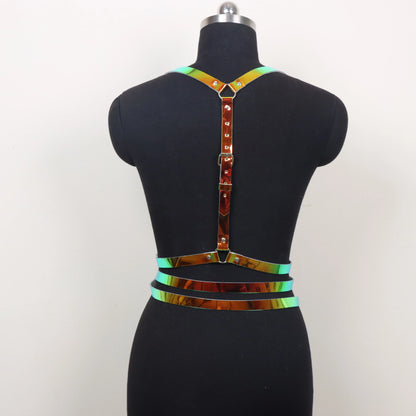 Women's Accessories Corset Waist Belt Harness Fashion Luxury Female Belt Goth Gothic Faux Leather Harness Belt Chain Belt